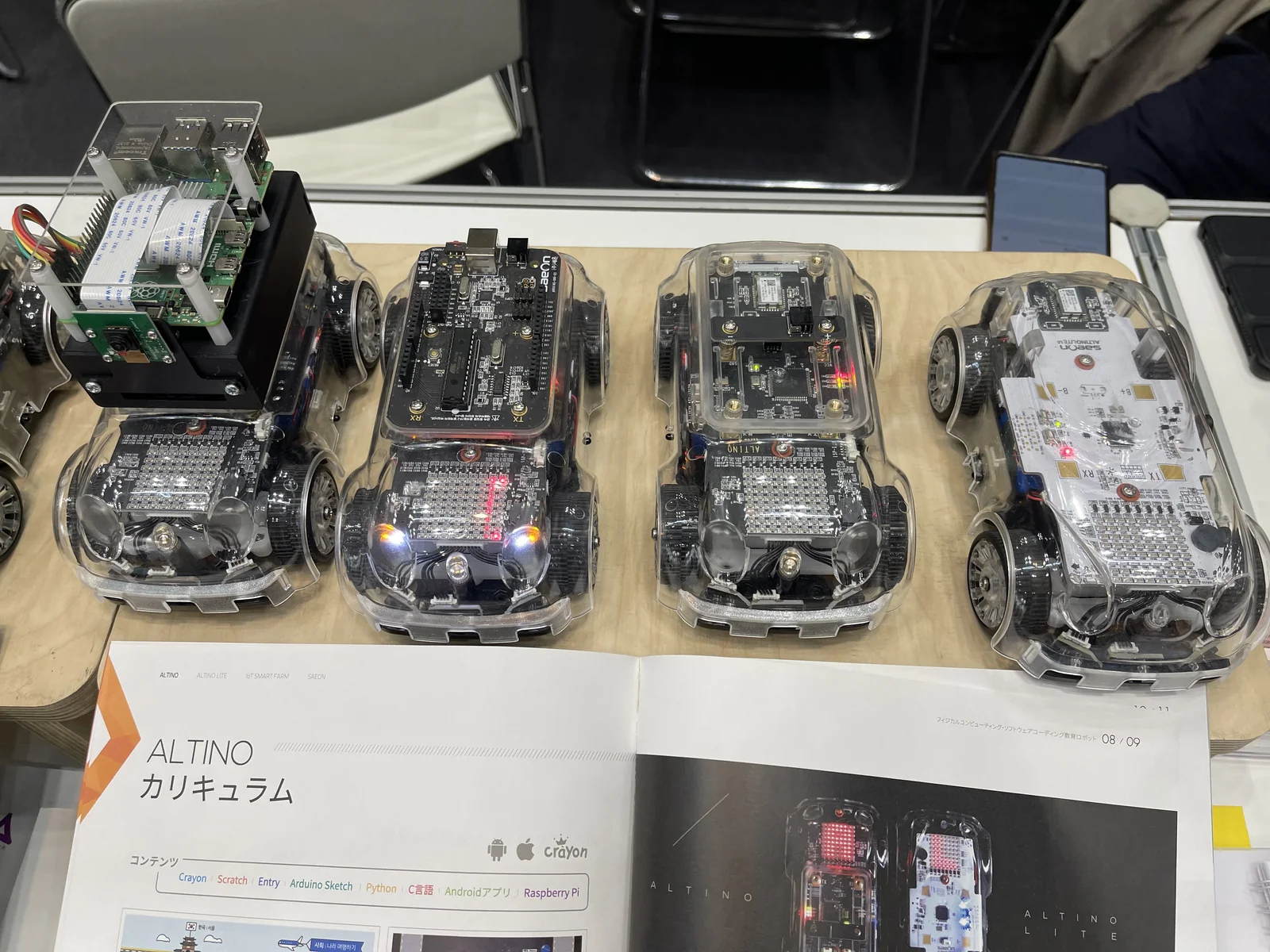展示されたALTINOのラインアップ